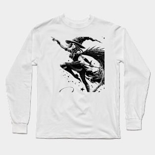 Witch drawing Long Sleeve T-Shirt